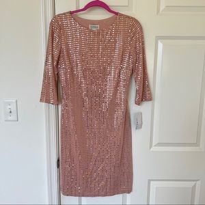 Pink dress silver sparkle